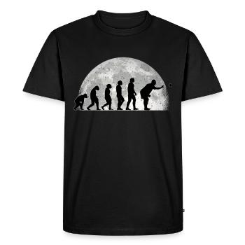 Boccia Evolution Lune Pétanque pétanque - T-shirt Premium bio Homme - noir - Devant - Nico (187cm)