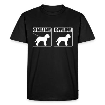 Lagotto Romagnolo Internetverbindung Lagotti - Männer Premium Bio T-Shirt - Schwarz - Vorne - Nico (187cm)