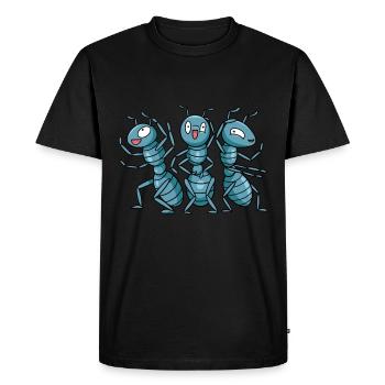 Des fourmis folles de fourmis cadeau - T-shirt Premium bio Homme - noir - Devant - Nico (187cm)
