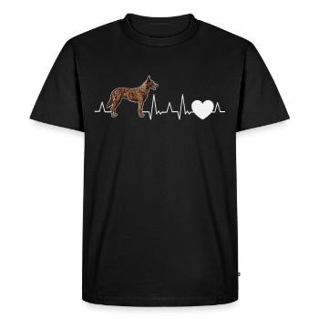 Hollandse Herder Sort chien de berger hollandais - T-shirt Premium bio Homme - noir - Devant - Nico (187cm)