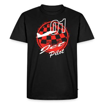 JET PILOT - T-shirt Premium bio Homme - noir - Devant - Nico (187cm)