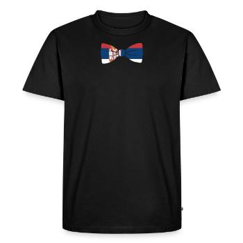 SERBIA BOW TIE serbia vole - T-shirt Premium bio Homme - noir - Devant - Nico (187cm)
