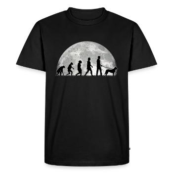 Hollandse Herder Renard Berger hollandais - T-shirt Premium bio Homme - noir - Devant - Nico (187cm)