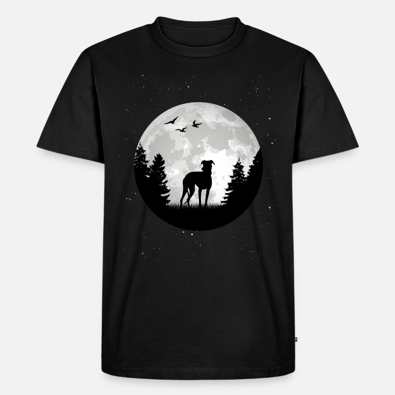 Galgo Español Spanischer Windhund - Männer Premium Bio T-Shirt - Schwarz