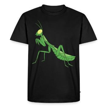 La mante religieuse insectes Praying Mantis - T-shirt Premium bio Homme - noir - Devant - Nico (187cm)