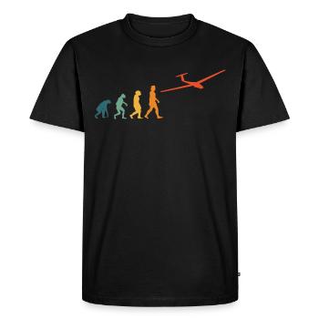 Glider Evolution Retro Glider - Men's Premium Organic T-Shirt - black - Front - Nico (187cm)