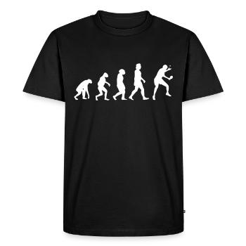 Ping-pong Evolution Raquettes de ping-pong - T-shirt Premium bio Homme - noir - Devant - Nico (187cm)