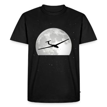 Planeur Lune Planeurs Planeurs - T-shirt Premium bio Homme - noir - Devant - Nico (187cm)