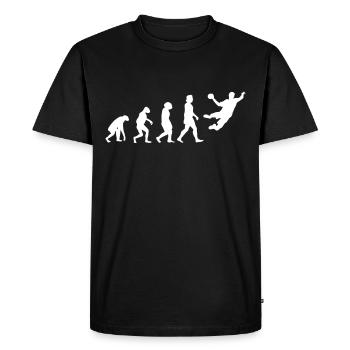 Handballer Evolution Handball Handball Team - Men's Premium Organic T-Shirt - black - Front - Nico (187cm)