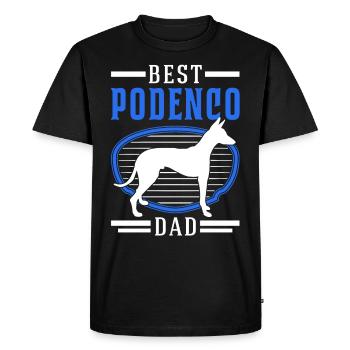 Meilleur Podenco Papa Podenco Canario - T-shirt Premium bio Homme - noir - Devant - Nico (187cm)