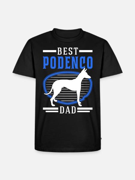 Best Podenco Dad Podenco Canario - Men's Premium Organic T-Shirt - black