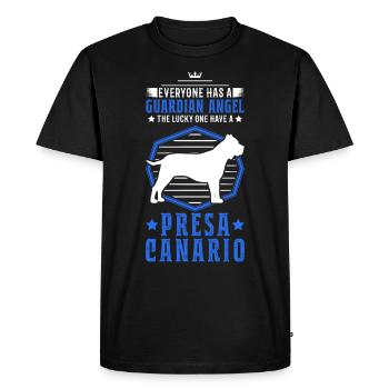 Presa Canario Ange Gardien Dogo Dog - T-shirt Premium bio Homme - noir - Devant - Nico (187cm)