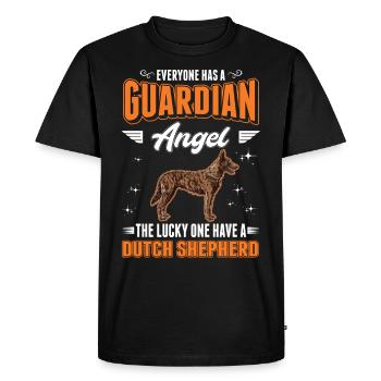 Hollandse Herder Ange gardien Holland Berger - T-shirt Premium bio Homme - noir - Devant - Nico (187cm)