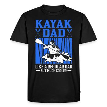 Kayak Dad Kayak Kayaker Canoe - Men's Premium Organic T-Shirt - black - Front - Nico (187cm)