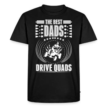 Quad Bike Papa VTT 4x4 Rider Biker - T-shirt Premium bio Homme - noir - Devant - Nico (187cm)
