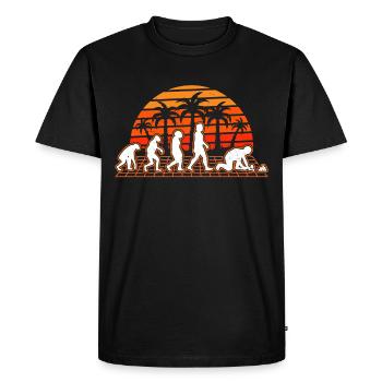 Paver Evolution Sunset Stone setter - Men's Premium Organic T-Shirt - black - Front - Nico (187cm)