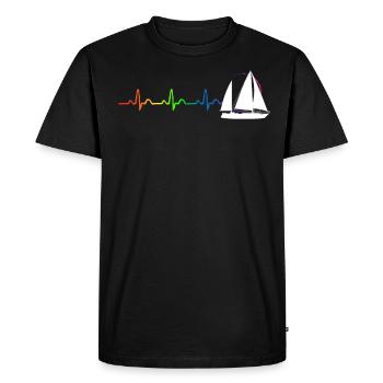 KETCH HOMOSEXUEL - T-shirt Premium bio Homme - noir - Devant - Nico (187cm)