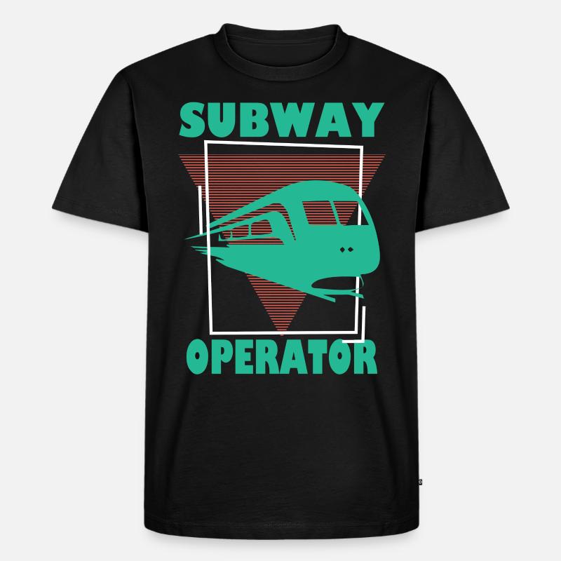 SUBWAY, SUBWAY PRESENT, SUBWAYS - Männer Premium Bio T-Shirt - Schwarz