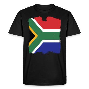 Drapeau de l’Afrique du Sud - T-shirt Premium bio Homme - noir - Devant - Nico (187cm)