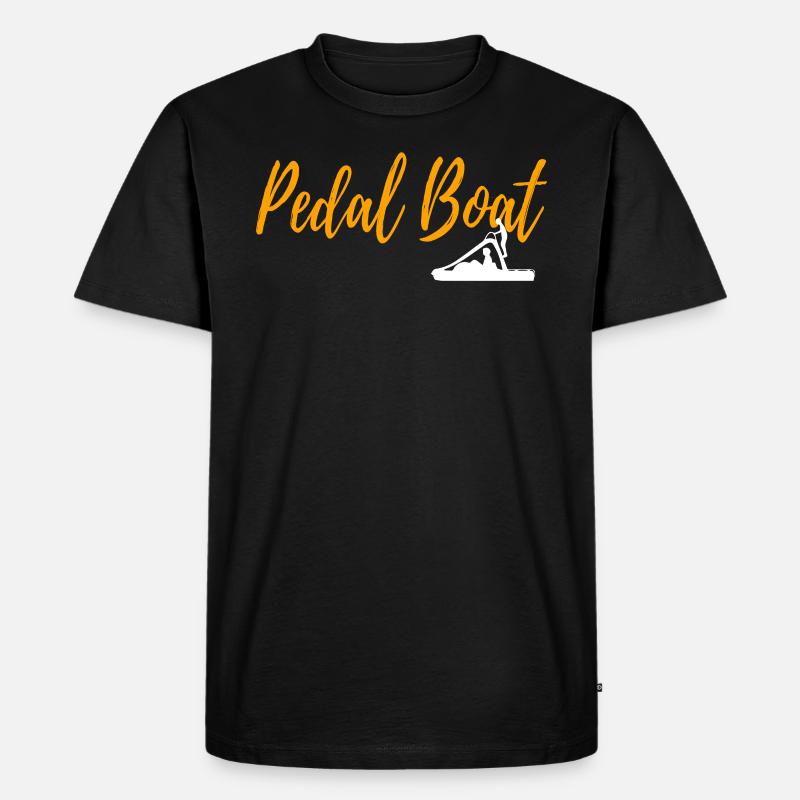 PEDAL BOAT - Männer Premium Bio T-Shirt - Schwarz