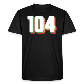 104 - Men's Premium Organic T-Shirt - black - Front - Nico (187cm)