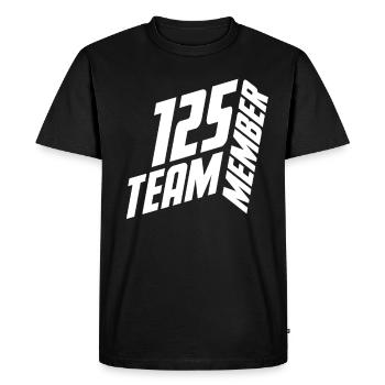 TEAM MEMBER 125 JERSEY NUMBER SHIRT NUMBER - Men's Premium Organic T-Shirt - black - Front - Nico (187cm)