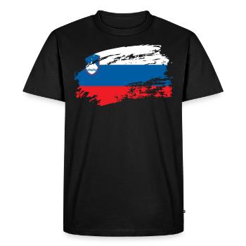 slovénie slovénie - T-shirt Premium bio Homme - noir - Devant - Nico (187cm)