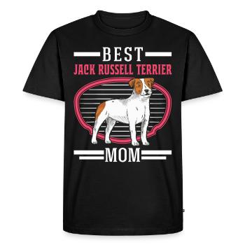 Meilleure maman Jack Russell Terrier - T-shirt Premium bio Homme - noir - Devant - Nico (187cm)