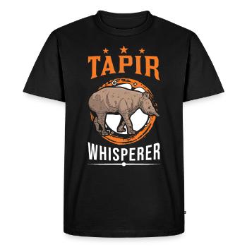 Tapir Whisperer Tapir Flüsterer - T-shirt Premium bio Homme - noir - Devant - Nico (187cm)