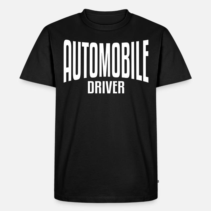 AUTOMOBILE DRIVER - Männer Premium Bio T-Shirt - Schwarz