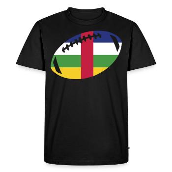 football central african republic - Men's Premium Organic T-Shirt - black - Front - Nico (187cm)