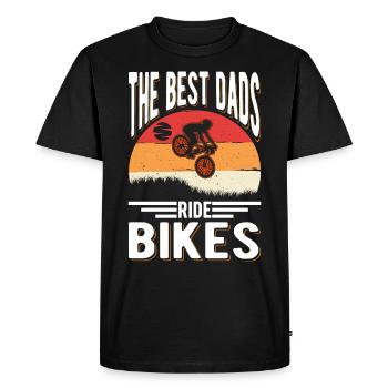 Fahrrad Vater Fahrradtour Papa Radfahrer - Männer Premium Bio T-Shirt - Schwarz - Vorne - Nico (187cm)