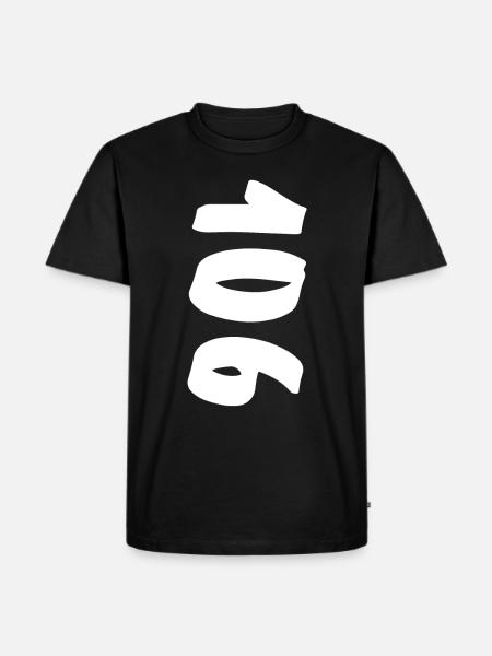 cento e seis, one hundred six, alder - Men's Premium Organic T-Shirt - black