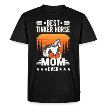 Best Tinker Horse Mom Ever Irish Tinker - Men's Premium Organic T-Shirt - black - Front - Nico (187cm)