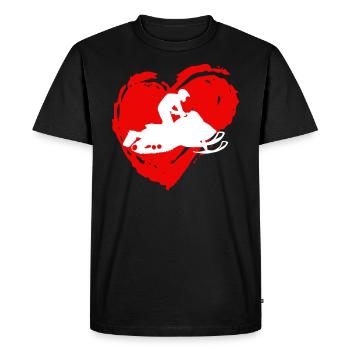 Snowmobile - Men's Premium Organic T-Shirt - black - Front - Nico (187cm)