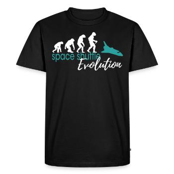 Navette spatiale Evolution - T-shirt Premium bio Homme - noir - Devant - Nico (187cm)