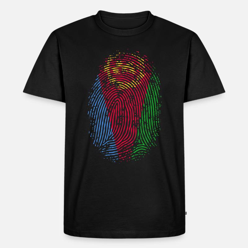 TEAM ERITREA - Männer Premium Bio T-Shirt - Schwarz