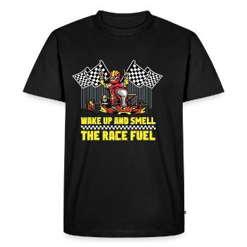 Racing Fuel Professional Racing Driver Gift - Men's Premium Organic T-Shirt - black - Front - Nico (187cm)