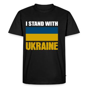 Soutenez le poison nationaliste ukrainien - T-shirt Premium bio Homme - noir - Devant - Nico (187cm)