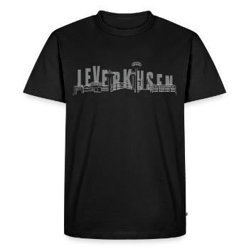T-shirt Skyline de la ville de Leverkusen - T-shirt Premium bio Homme - noir - Devant - Nico (187cm)