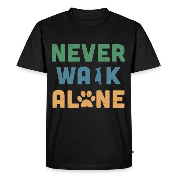 Never Walk Alone - T-shirt Premium bio Homme - noir - Devant - Nico (187cm)