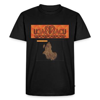 BACUBACU FREEDUM AFRICA - T-shirt Premium bio Homme - noir - Devant - Nico (187cm)