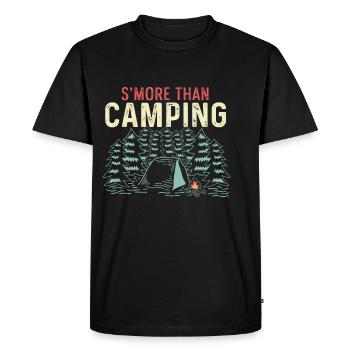 S’more comme camping randonneur ou camping-car Geschen - T-shirt Premium bio Homme - noir - Devant - Nico (187cm)