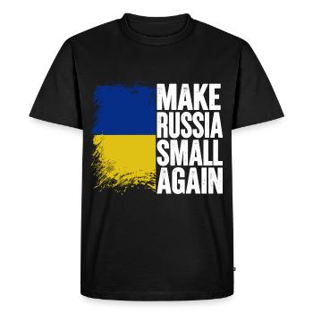 Rendre la Russie à nouveau petite - T-shirt Premium bio Homme - noir - Devant - Nico (187cm)