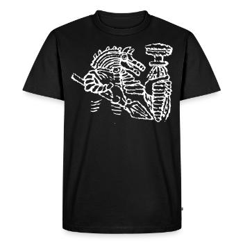 Ulfhedinn - Wolf Warrior - Men's Premium Organic T-Shirt - black - Front - Nico (187cm)