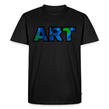 Art Art Lettering - T-shirt Premium bio Homme - noir - Devant - Nico (187cm)