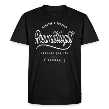 Rhumatologue - T-shirt Premium bio Homme - noir - Devant - Nico (187cm)