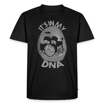 T-Shirt for Drums Musicians It's my DNA - Men's Premium Organic T-Shirt - black - Front - Nico (187cm)