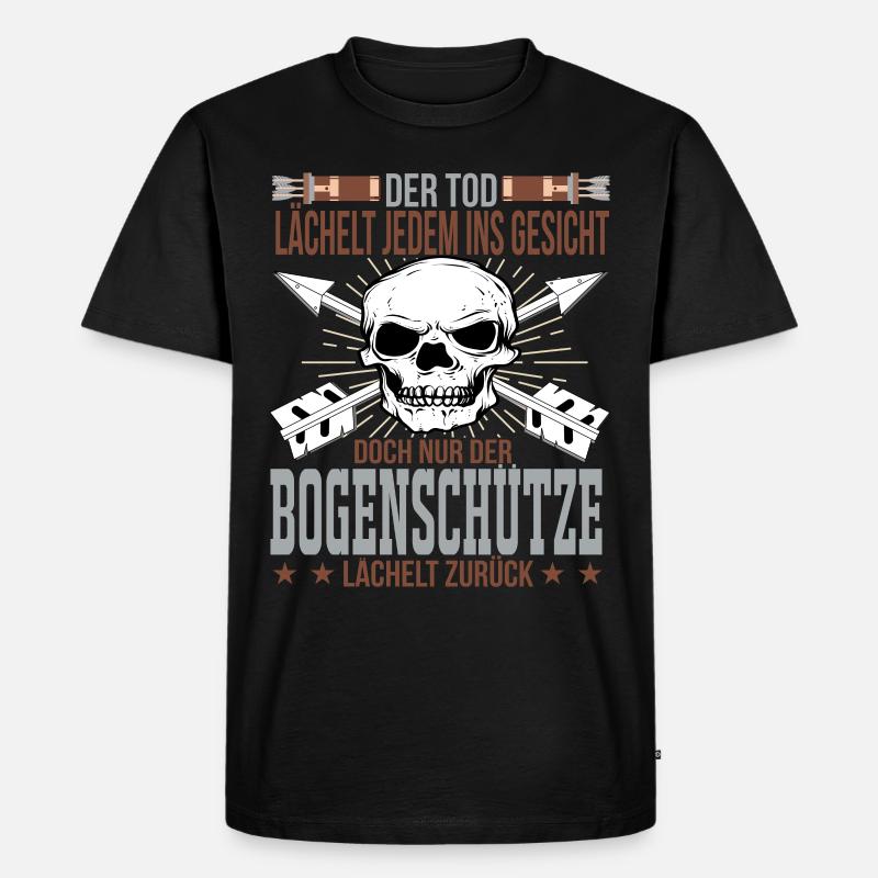 Bogenschiessen - Männer Premium Bio T-Shirt - Schwarz
