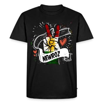 Kurdistan Irak cadeau kurde azadi Mardin - T-shirt Premium bio Homme - noir - Devant - Nico (187cm)